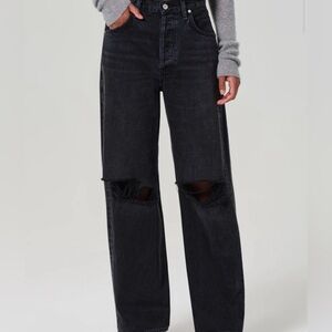 Citizens Of Humanity Charcoal Distressed Men Jeans